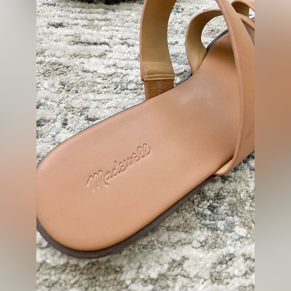 Madewell The Mena Slide Sandal Size 10 Womens Brown Leather‎ - Picture 3 of 9
